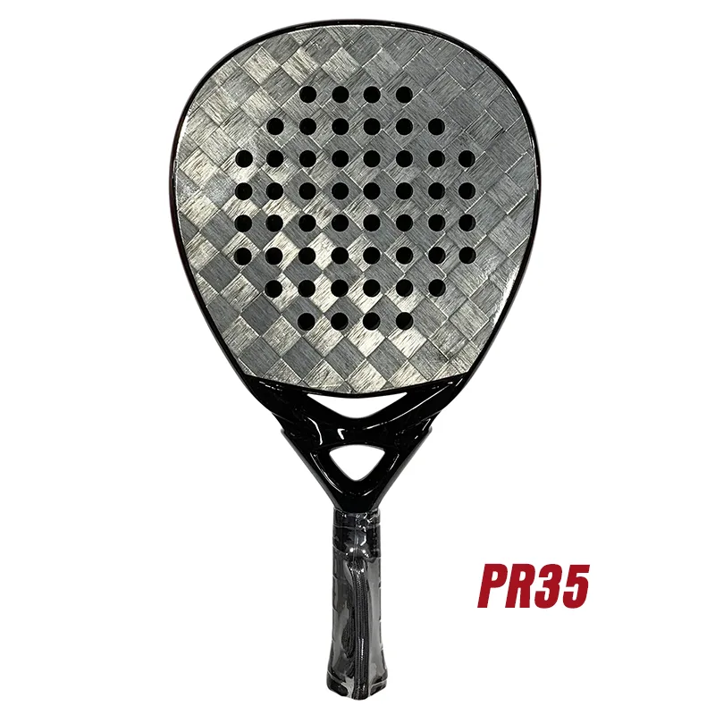 Hlinité látky z uhlíkových vlákien 18k rakety Padel